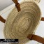 Loewe Small Basket bag in palm leaf and calfskin