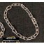 Balenciaga B Chain Thin Necklace Silver