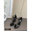 Louis Vuitton Heel 10cm LV Circle Madeleine Sandals Suede Black 2020