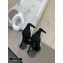 Louis Vuitton Heel 10cm LV Circle Madeleine Sandals Suede Black 2020