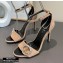 Louis Vuitton Heel 10cm LV Circle Madeleine Sandals Suede Camel 2020