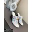 Louis Vuitton Heel 10cm Dauphine Indiana Mules Multicolor Monogram White 2020