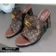 Louis Vuitton Heel 10cm Dauphine Indiana Mules Monogram Canvas 2020