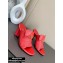 Louis Vuitton Heel 10cm Dauphine Indiana Mules Red 2020