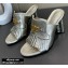 Louis Vuitton Heel 10cm Dauphine Indiana Mules Light Gold 2020