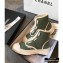 Chanel Zip Vintage Canvas High-top Sneakers Army Green 2020