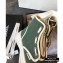 Chanel Zip Vintage Canvas High-top Sneakers Army Green 2020