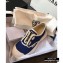 Chanel Zip Vintage Canvas Low-top Sneakers Blue 2020