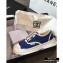 Chanel Zip Vintage Canvas Low-top Sneakers Blue 2020
