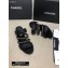 Chanel Heel 4.5cm Lambskin Chain Mules Black 2020
