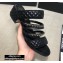 Chanel Heel 4.5cm Lambskin Chain Mules Black 2020