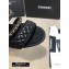 Chanel Heel 4.5cm Lambskin Chain Mules Black 2020