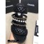 Chanel Heel 4.5cm Lambskin Chain and Pearl Mules Black 2020