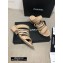 Chanel Heel 4.5cm Lambskin Chain and Pearl Mules Beige 2020