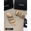 Chanel Heel 4.5cm Lambskin Chain and Pearl Mules Beige 2020