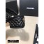 Chanel Heel 4.5cm Lambskin Studs Chain Mules Black 2020