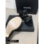 Chanel Heel 4.5cm Lambskin Studs Chain Mules Black 2020