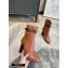Louis Vuitton Monogram-Flower Heel 10cm Ankle Boots Brown with Buckle 2020