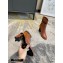 Louis Vuitton Monogram-Flower Heel 10cm Ankle Boots Brown with Buckle 2020