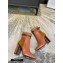 Louis Vuitton Monogram-Flower Heel 10cm Ankle Boots Brown with Buckle 2020