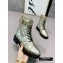 Balmain Leather Ranger Romy Ankle Boots Quilted Gold 2020