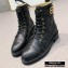 Balmain Leather Ranger Romy Ankle Boots Quilted Black 2020