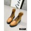 Balmain Leather Ranger Romy Ankle Boots Fabric Khaki 2020