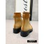 Balmain Leather Ranger Romy Ankle Boots Fabric Khaki 2020