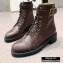 Balmain Leather Ranger Romy Ankle Boots Coffee 2020