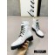 Balmain Leather Ranger Romy Ankle Boots White 2020