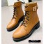 Balmain Leather Ranger Romy Ankle Boots Khaki 2020