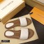 Louis Vuitton Grained Calf Leather Lock It Flat Mules White 2020