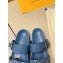 Louis Vuitton Bom Dia Flat Mules Denim Blue 2020