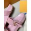 Louis Vuitton Bom Dia Flat Mules Denim Pink 2020