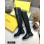 Fendi Thigh-High Boots Black 2020