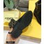 Fendi Leather Biker Ankle Boots Black/FF Logo 2020
