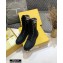 Fendi Leather Lace-up Biker Ankle Boots Black 2020