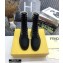Fendi Leather Lace-up Biker Ankle Boots Black/White 2020