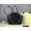 Stella Mccartney Falabella Reversible Tote Small Bag Perforated Black