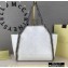 Stella Mccartney Falabella Reversible Tote Small Bag Silver White