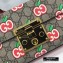 Gucci Small Padlock Shoulder Bag 409487 GG Apple Print 2020