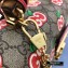 Gucci Padlock Bamboo Small Shoulder Bag 603221 GG Apple Print 2020
