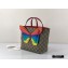 Gucci Children's GG Tote Bag 550768 with Rainbow Butterfly