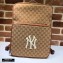 Gucci Medium Backpack Bag 536724 NY Patch GG Canvas