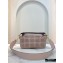 Fendi Leather Medium Baguette Interlace Bag Pink 2020