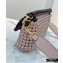 Fendi Leather Medium Baguette Interlace Bag Pink 2020