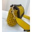 Fendi Leather Medium Baguette Interlace Bag Yellow 2020