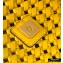 Fendi Leather Medium Baguette Interlace Bag Yellow 2020