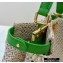Fendi Raffia Peekaboo Iconic Mini Bag Green 2020