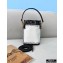 Fendi White Glazed Canvas Mon Tresor Mini Bucket Bag 2020